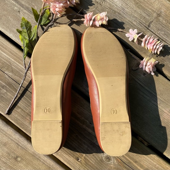 Maroon ballet flats | Burnt Orange | fall colour | brown ballet flats | bows | - Picture 5 of 6